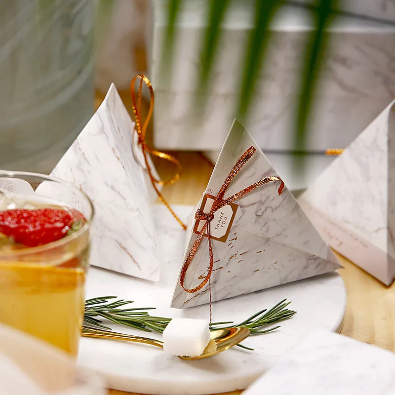 

European marble with wedding candy box wedding with hand gift box christmas party favors boxes christams decoration