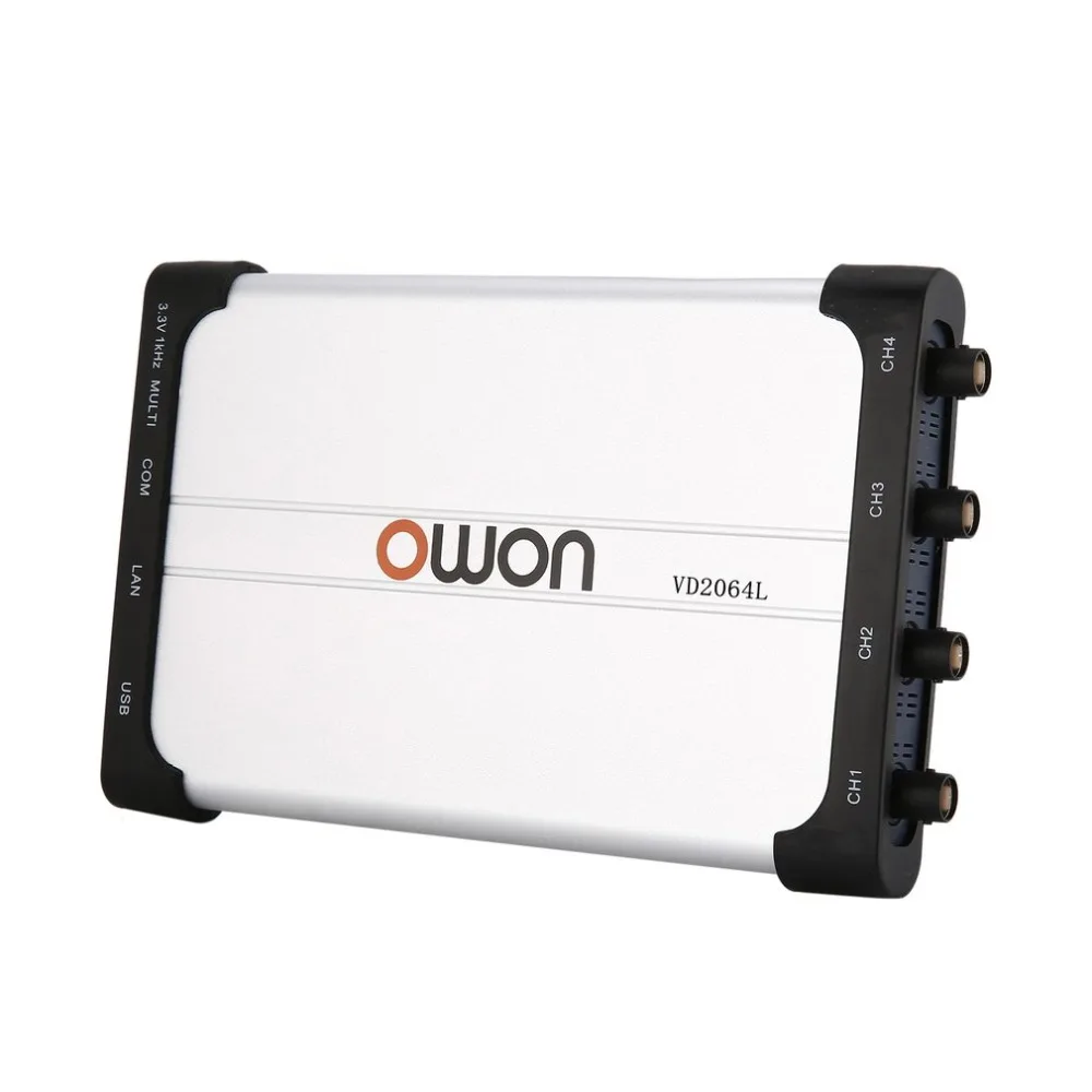 Owin VDS2064L Осциллограф портативный 100MSa/S 25 M 60 MHz 4 + 1 канал запись USB хранения