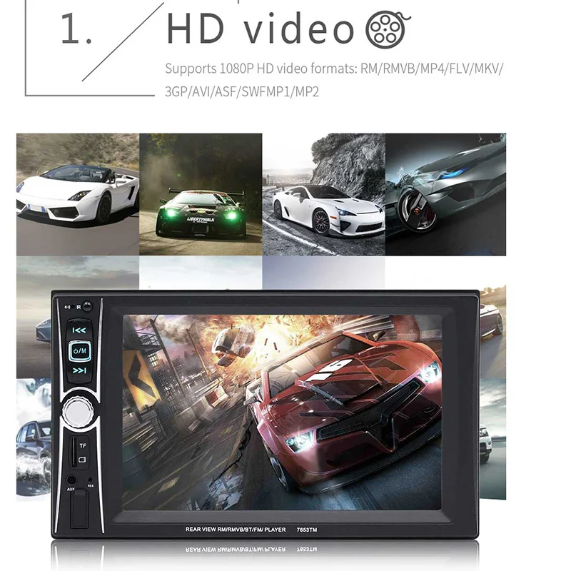 SWM радио автомобиля стерео 6 2 &quot авторадио Bluetooth Зеркало Ссылка Estereo де Авто Con