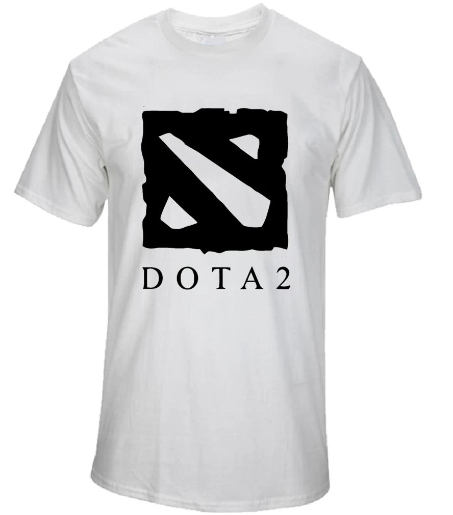 Топы корректирующие футболки Мужская футболка Повседневная рубашка/Dota 2 для