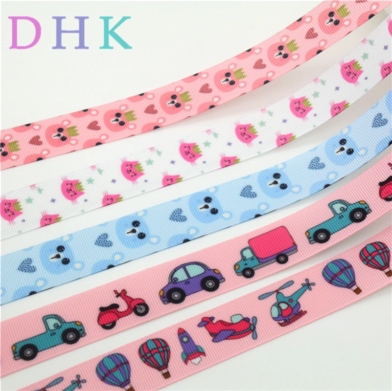 

DHK 7/8 ''5 ярдов гравитационный автомобильный самолет с короткими рукавами с принтом с животных Grosgrain ленточный аксессуар hairbow головные уборы у...