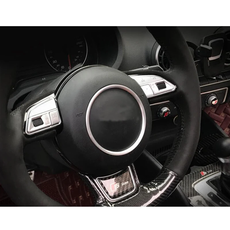 Сплав рулевого колеса кольцо украшение отделка для Audi A1 12-17& Q3 12-17& Q5 13-17& A8 D4 11-17