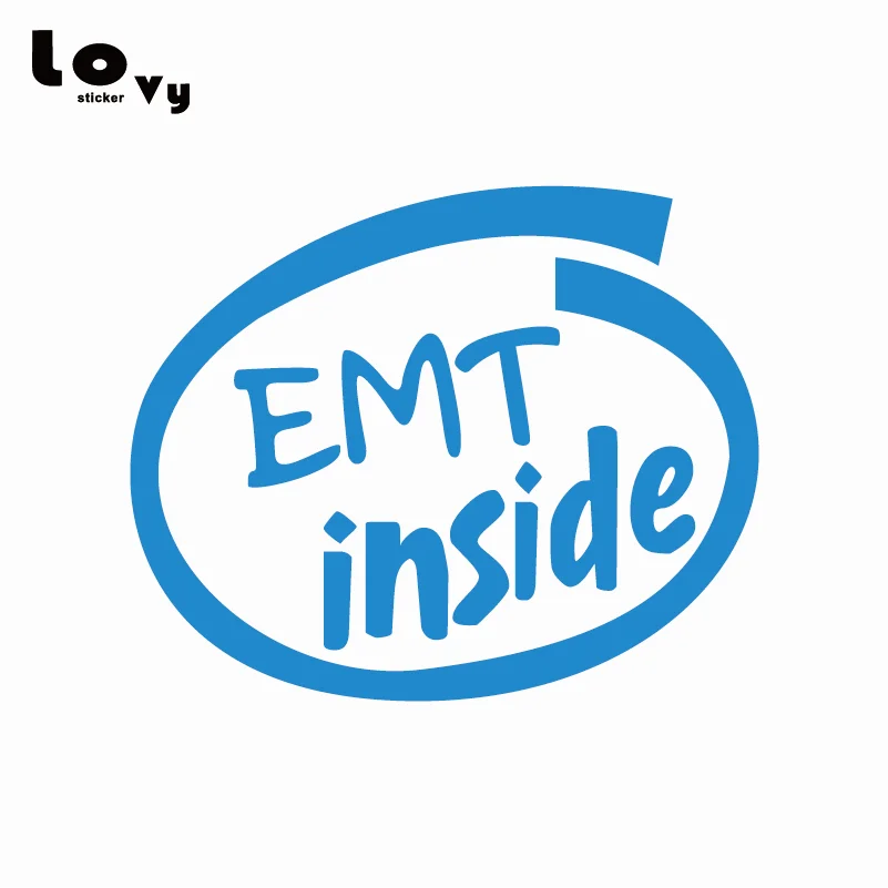 EMT внутри виниловая Автомобильная наклейка аварийный медицинский пожарный