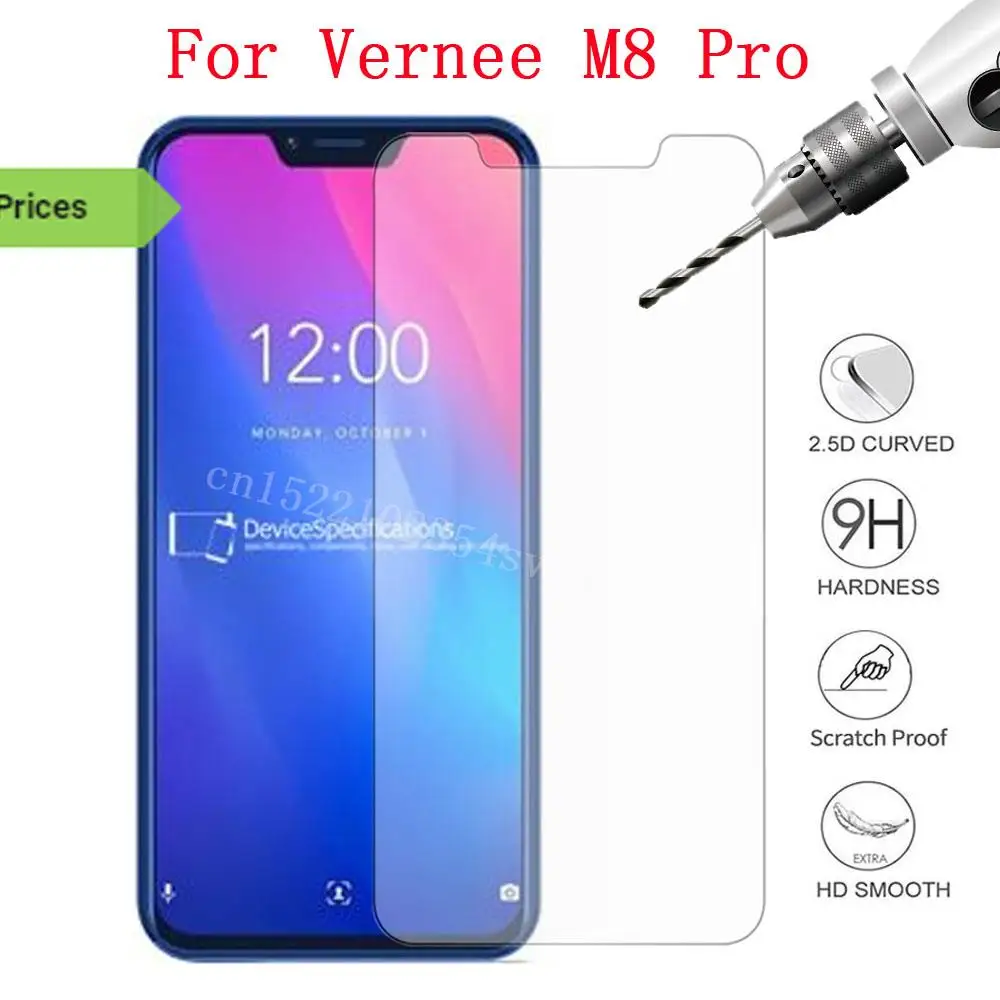 Ультратонкое закаленное стекло HD 9H для vernee M 8 Pro Защитная пленка экрана телефона M8