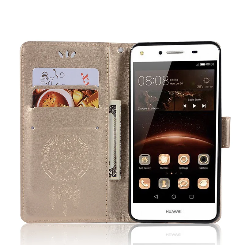 SEASHORE Luxury Case For Huawei Y5 2017 Retro Coque Flip Leather Wallet Phone Cover sFor Y6 / Cases | Мобильные телефоны и