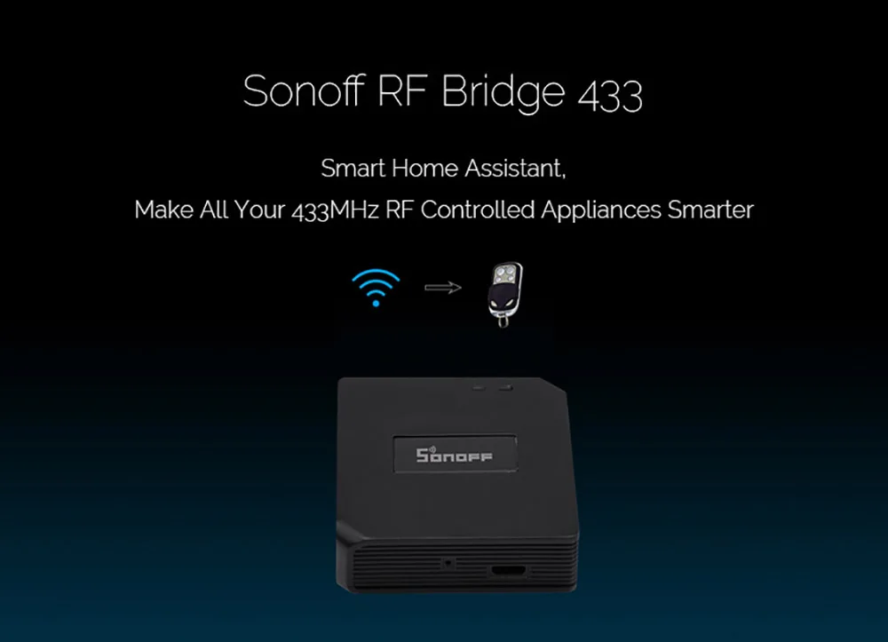 Sonoff RF мост WiFi 433 МГц для замены модуля домашней автоматизации универсальный переключатель Интеллектуальный Domotica пульт дистанционного управления RF