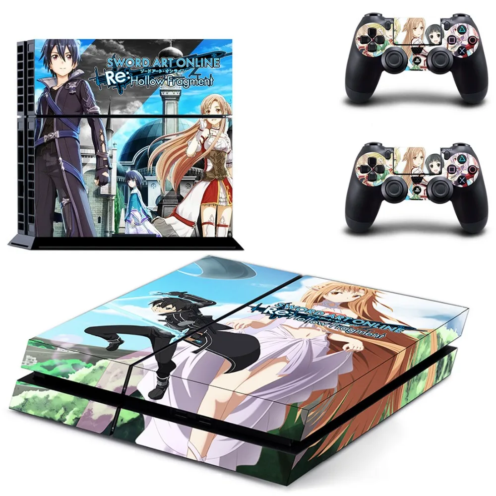 Sword Art Online PS4 наклейка на всю кожу лицевые панели для консоли и контроллера Sony