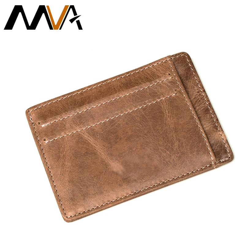 МVА Новое Прибытие Банк Кредитная Карта Держатель для Мужчин Подлинной кожа