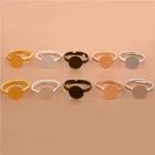 40 шт.1 комплект, регулируемая плоская основа для кольца, 10 мм