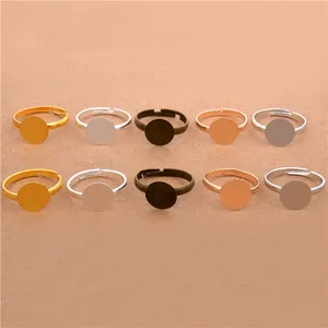 40 шт.1 комплект, регулируемая плоская основа для кольца, 10 мм