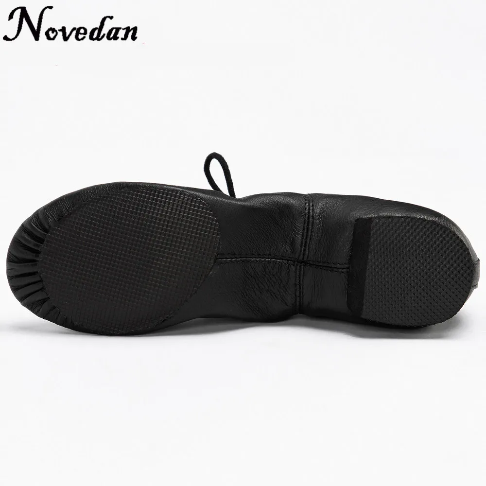 Черные желтые кожаные на шнуровке джазовые танцевальные туфли мягкие оксфорды