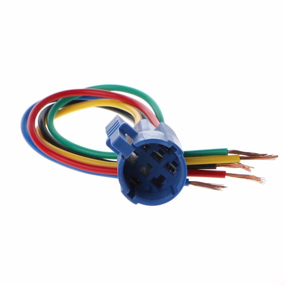 5 Pin Wire Connector Wiring Socket Plug Adapter For 16/19mm Push Button Switch | Строительство и ремонт