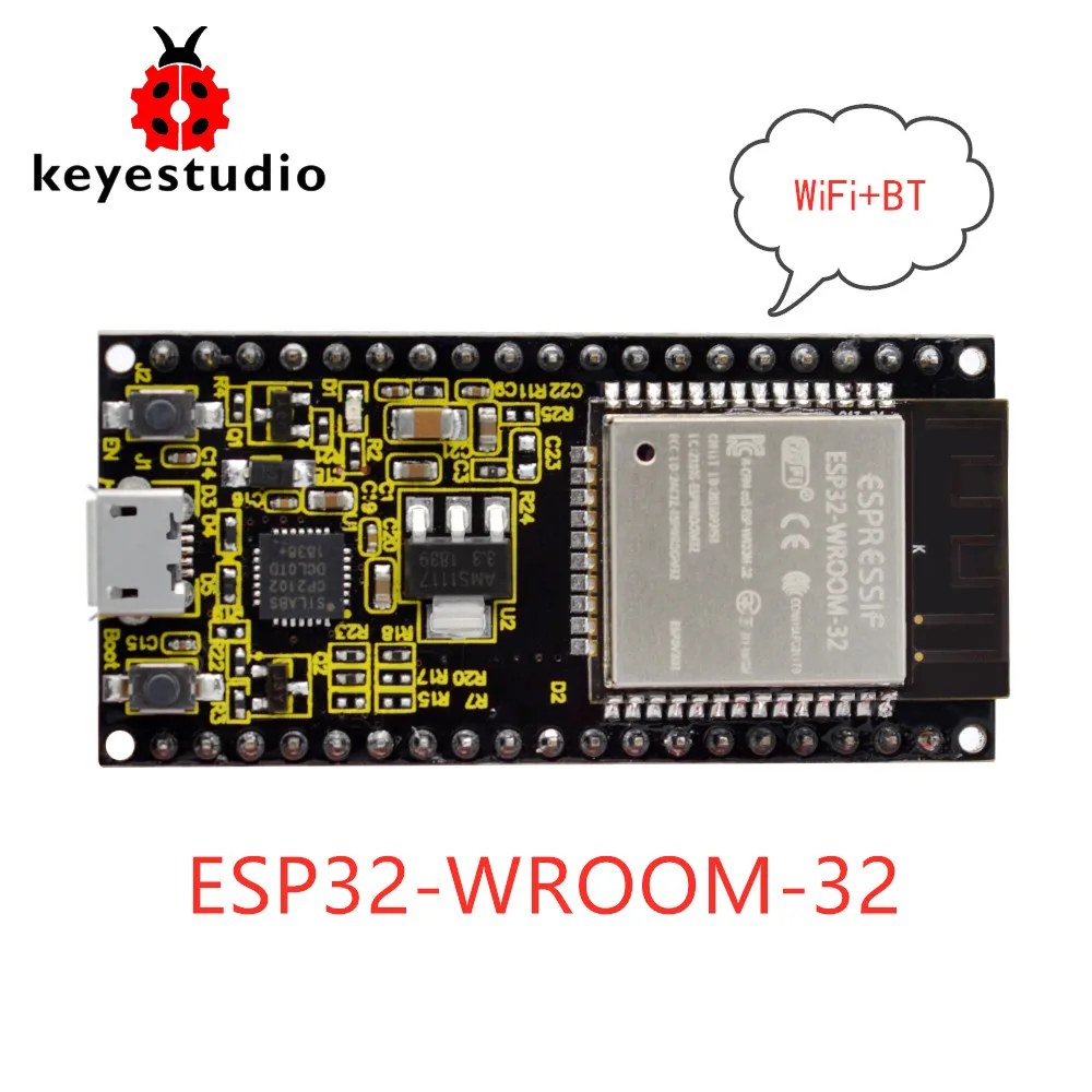 Keyestudio ESP32 WROOM 32 модуль основной плате Bluetooth и беспроводной доступ в Интернет WIFI | Интегральные схемы -32998131047
