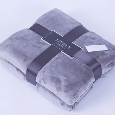 

Solid Color Flannel Coral Fleece Blanket Super Soft Coverlet Sofa Cover Winter Warm Sheets Easy Wash Faux Fur Blankets