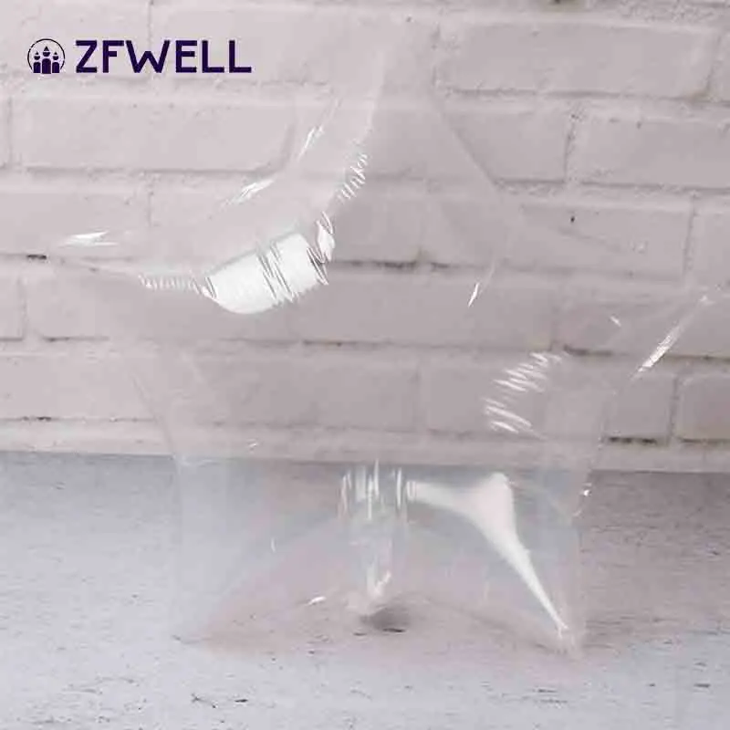 ZFWELL 5pz 18 дюймов любовь пятиконечная звезда прозрачная волна воздушный шар печать