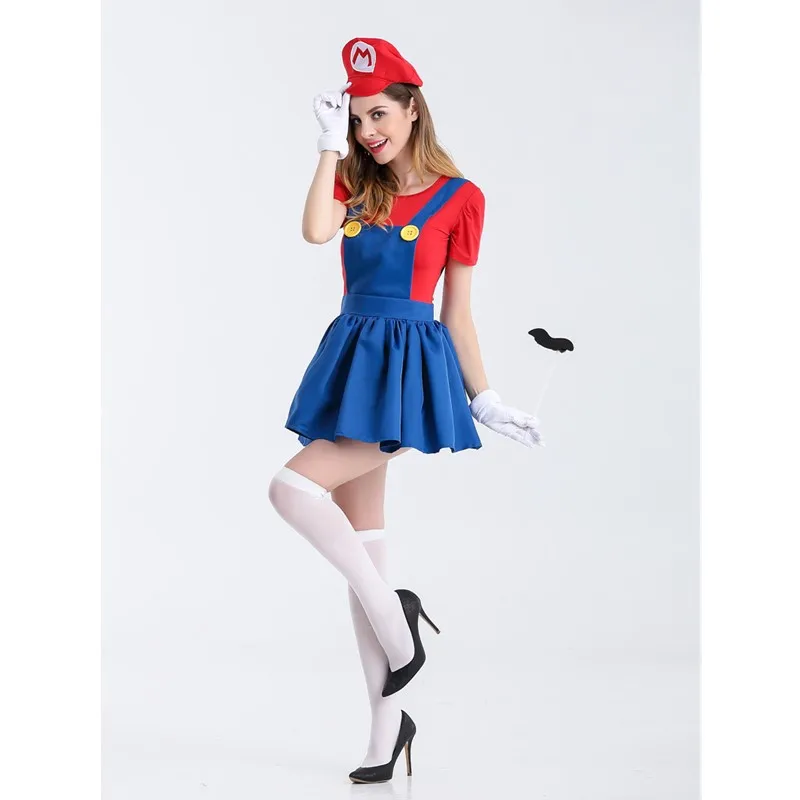 Костюм для взрослых на Хэллоуин Марио и Луиджи Брос сантехник Пурим