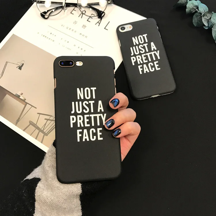 Модный простой черный чехол для телефона с английской надписью iphone X XR XS Max 6 6S 7 8 Plus