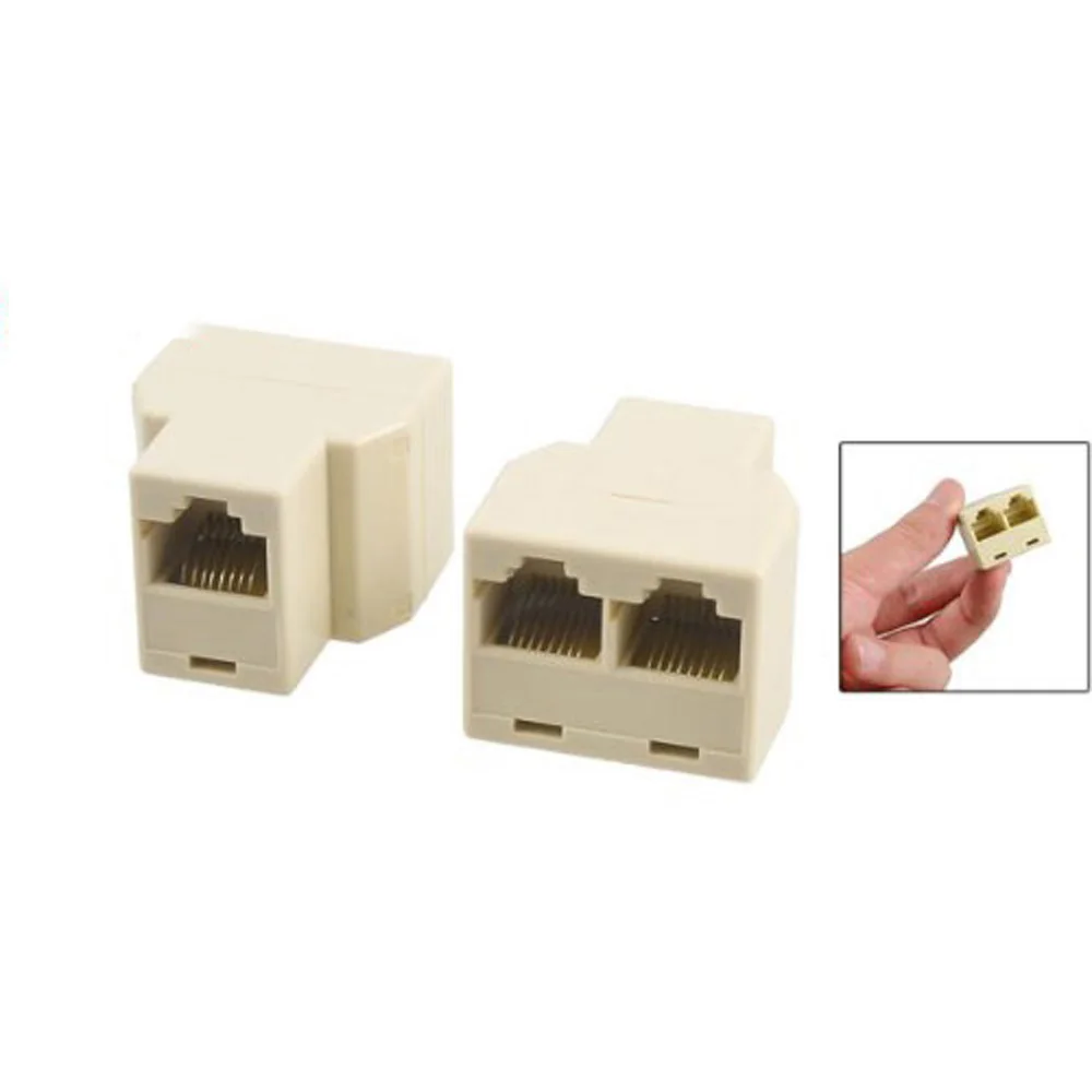 Промо акция! Новый 10 шт. практичный 3 способ RJ45 LAN сети Ethernet сплиттер Разъем