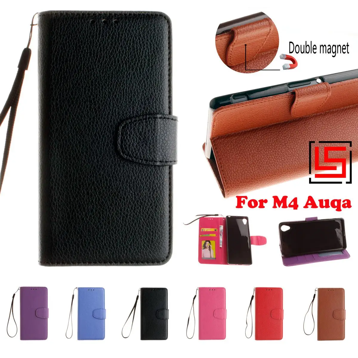 Модный Роскошный Новый Флип книжка из искусственной кожи Lether складной кошелек