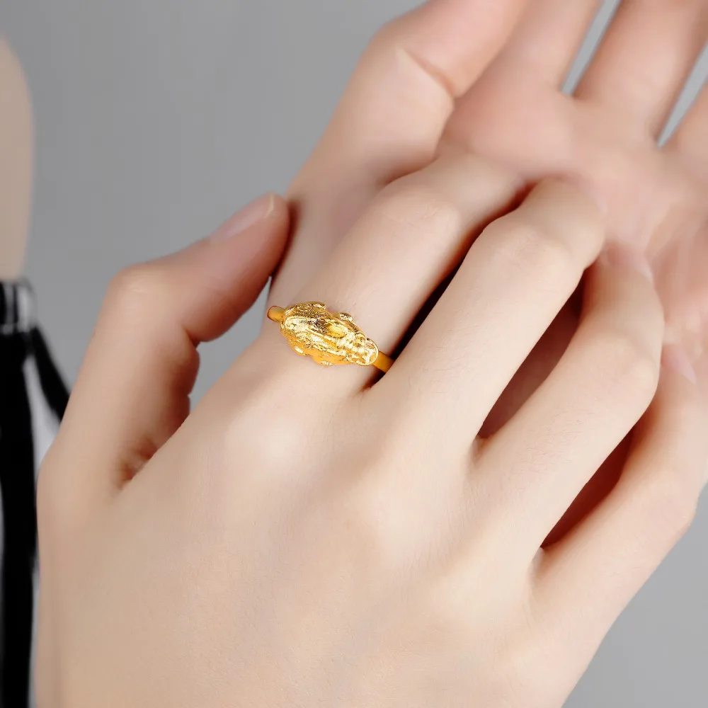 European and American fashionable atmosphere with golden ring gold GJ079 | Украшения и аксессуары