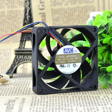 AVC 7015 шариковый PWM четырехконтактный вентилятор 7 см AMD CPU интеллектуальный
