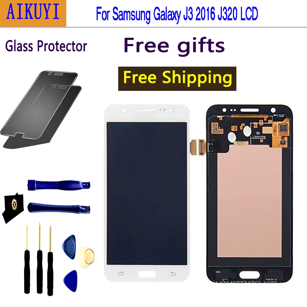 ЖК дисплей J320F для Samsung j3 2016 J320 J320A J320M с сенсорным экраном замены в сборе|Экраны