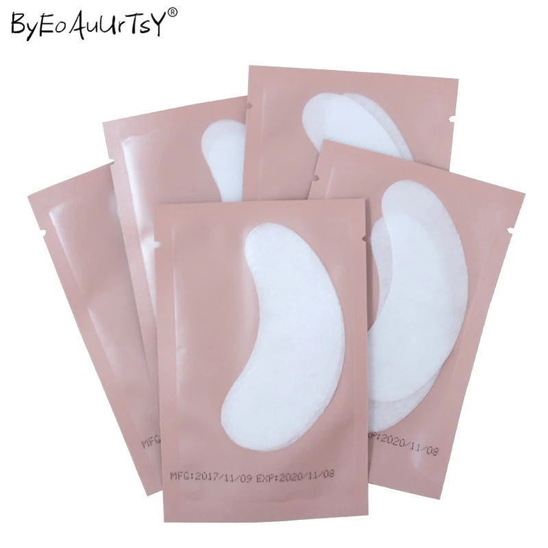 50pairs Pink Women Under Eye Pads Patches Eyelash Extension Lash Paper Stickers Application Make Up Tools | Красота и здоровье