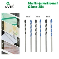 lavie 10pcs 3mm 4mm 5mm multi functional glass drill bit triangle drill bits for ceramic tile concrete glass marble db02056