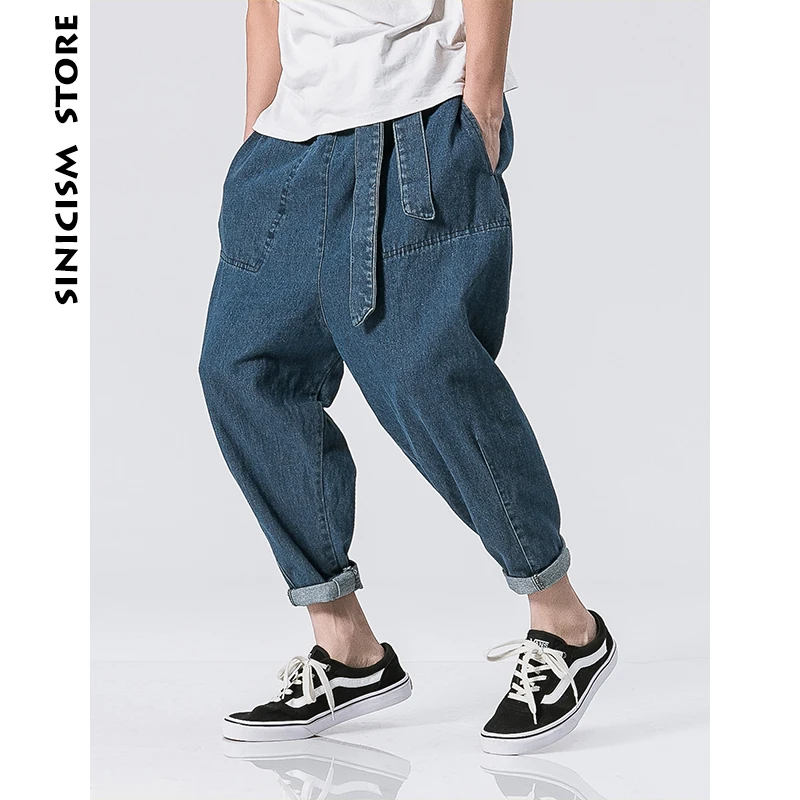 Sinicism Store 2018 новый мужской 5XL свободные джинсы мужские повседневные винтажные