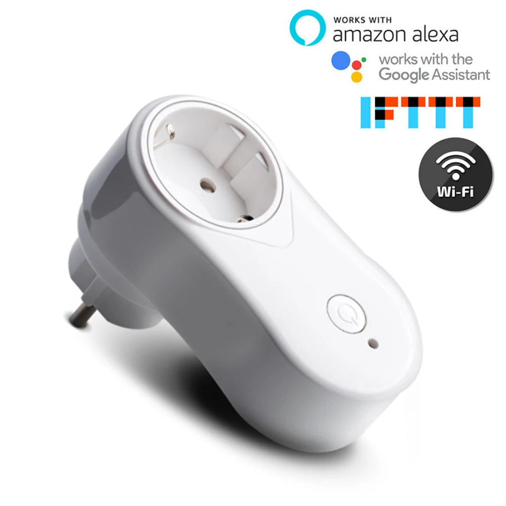 Великобритания/ЕС/США Wi-Fi Smart Plug 10A приложение дистанционное управление выключатель питания с Alexa Google Home аудио беспроводной контроль умная розетка