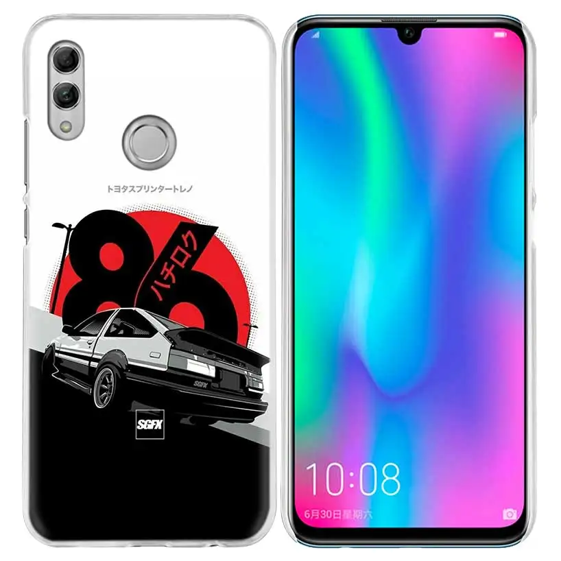 03 Крутой спортивный автомобиль комиксов чехол для huawei Honor 8X Y9 9 10 Lite Play 7C 8C 8S 8A фотоаппаратов моментальной печати 7S 7A Pro V20 20i Y6 Y7 Y5 жесткий чехол из ПК для телефона - Цвет: 03
