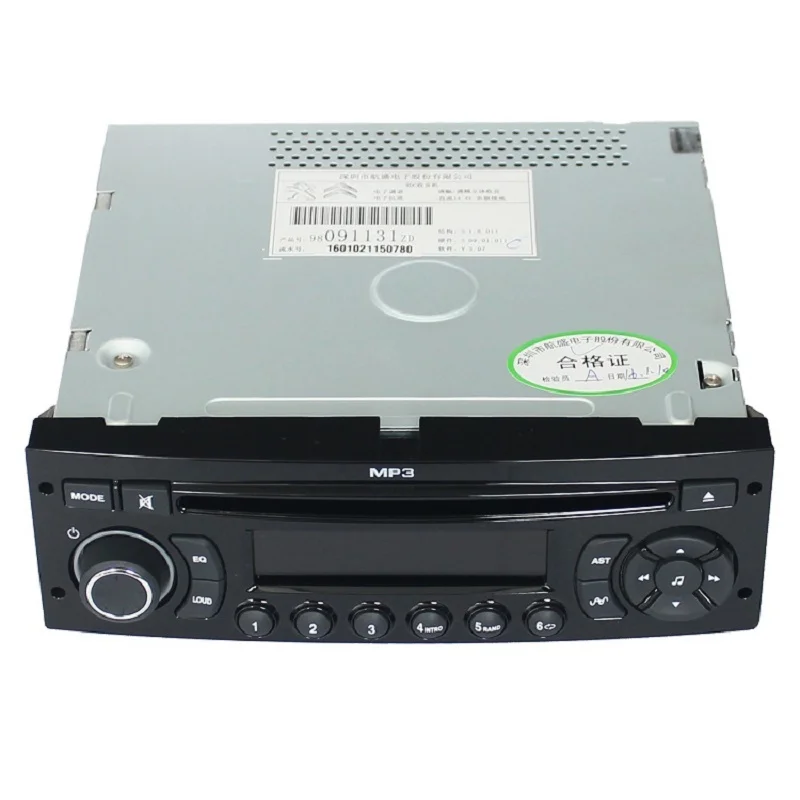 12 В CD плееры автомобиля 1din Радио mp3 Авто Аудио USB AUX для Peugeot 207 206 301 307 Citroen C2 c3 1 DIN