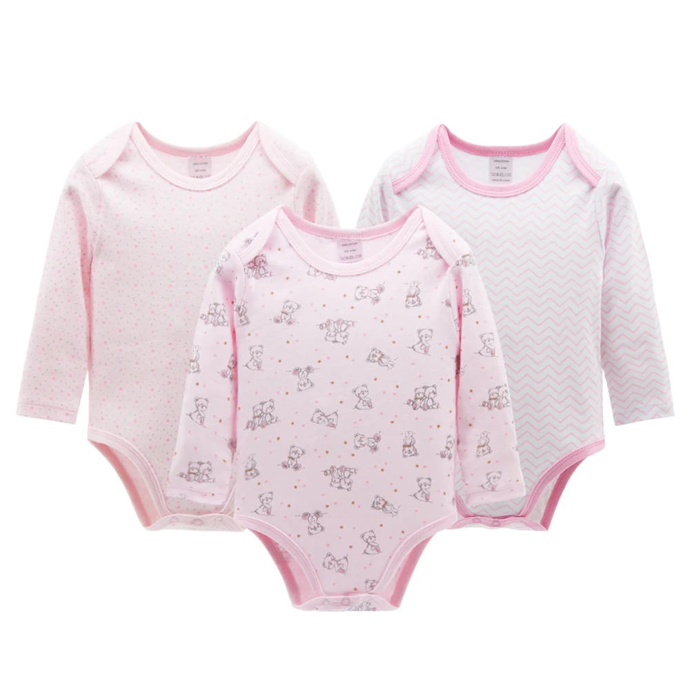 Боди с длинными рукавами для малышей один предмет осень 2018 хлопковый комбинезон