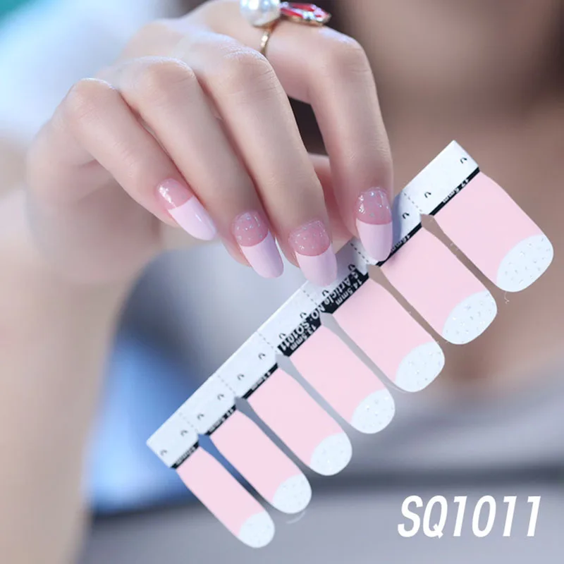 SQ1011 LADY KINDOM, сделай сам, дизайн ногтей, полное покрытие, самоклеющиеся наклейки-лак для ногтей, фольга, наконечники, блестящие наклейки для ногтей, маникюрные накладки для ногтей - Цвет: SQ1011