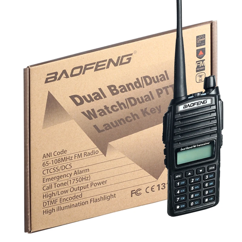 2 шт./лот новая портативная рация Baofeng UV 82 с кнопкой для наушников CB Ham Радио Vhf Uhf