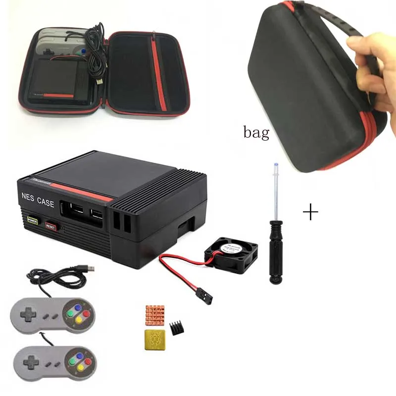 1 комплект мини NESPI чехол посылка для Raspberry Pi 3 2 B+ NES Classic Mini для RetroPie Raspberry Pi 3/2/B