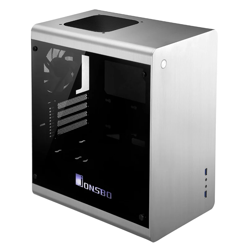 JONSBO RM3 MicroATX/ITX алюминиевый корпус MATX чехол для компьютера двусторонний с
