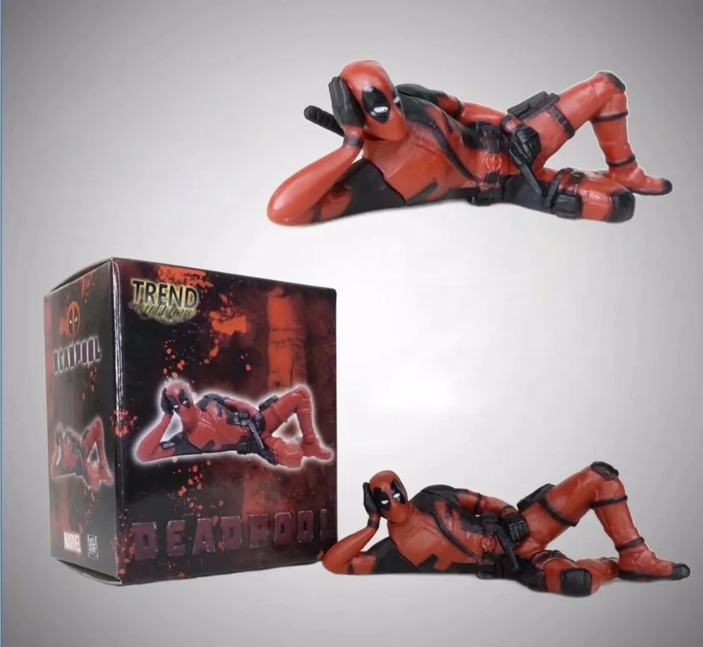 Украшение для стола Дэдпул Marvel Человек паук черный 8 см дома и офиса в виде