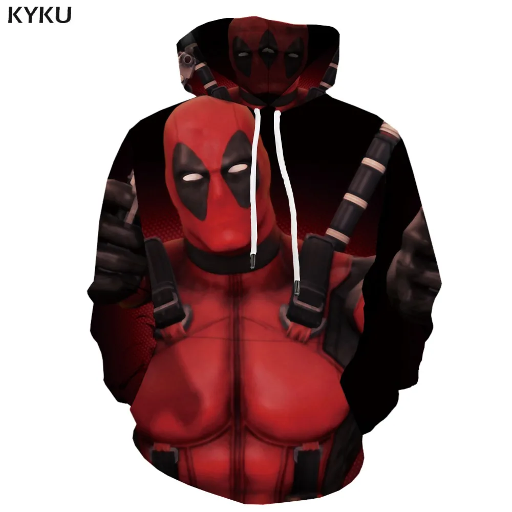 3d толстовки Дэдпул толстовка мужская Крутая аниме военные худи человек-паук с