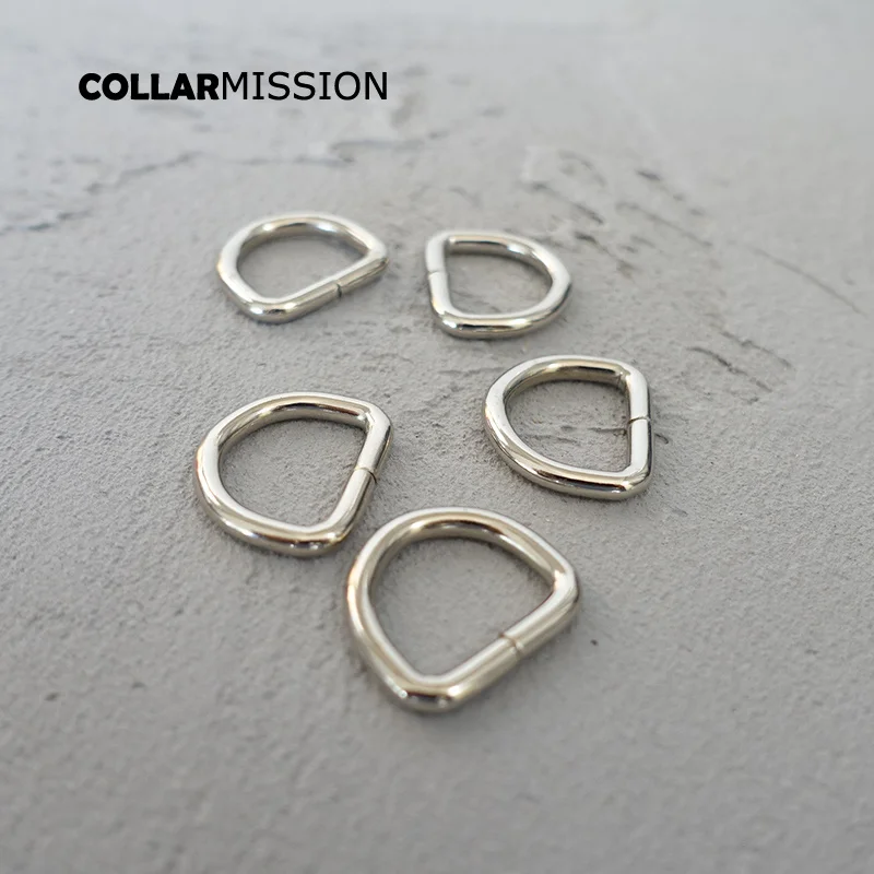 

100pcs/lot D-shaped buckle 15mm webbing diy dog collar backpack pet products accessories Zinc Alloy plated metal buckle DK15Y