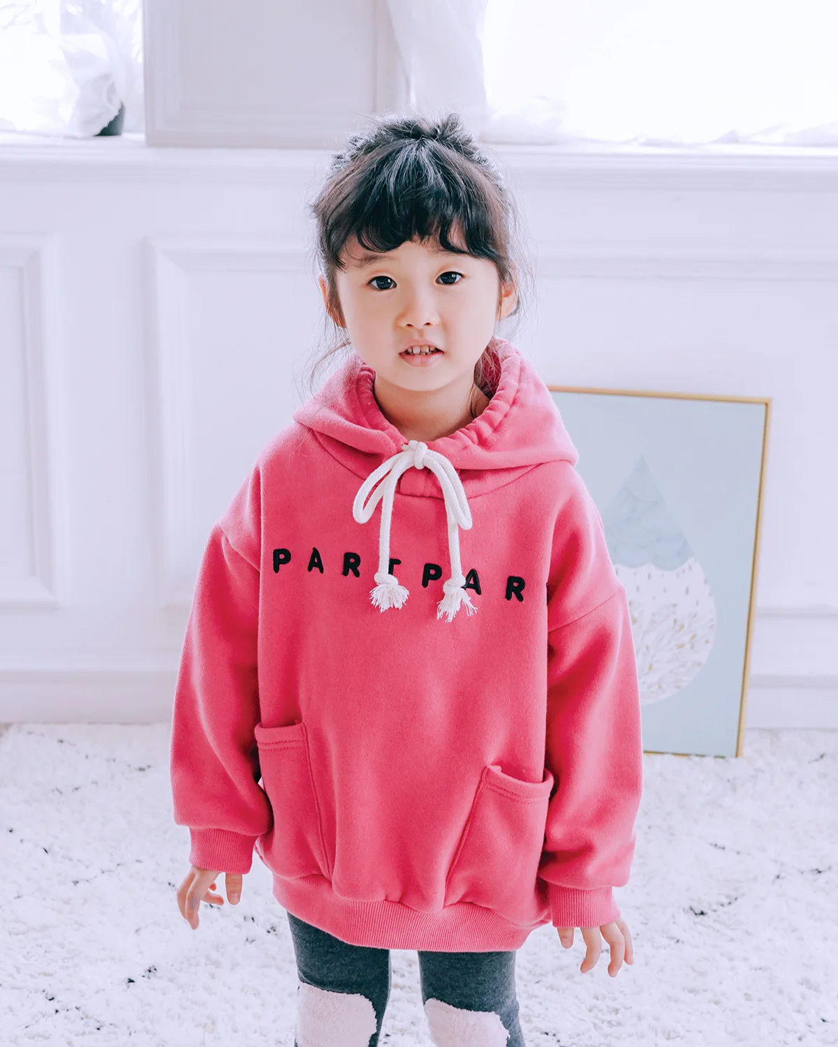 Одежда для мамы и ребенка одежда дочки пижамы пар рубашки семьи с надписью Big Sister