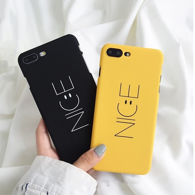 Милый симпатичный чехол для телефона iPhone 5 из жесткого пластика 6 6s 7 8 Plus X