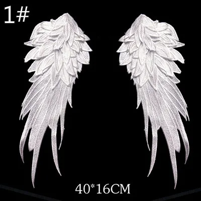 Кружевные джинсовые нашивки с вышивкой в виде ангела 40 см * 16 | Дом и сад