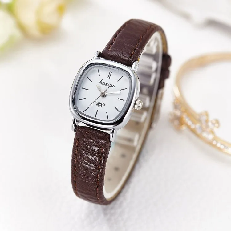 Повседневные кварцевые часы с кожаным ремешком женские квадратные аналоговые наручные часы небольшие Наручные часы для женщин часы женские waches whatches