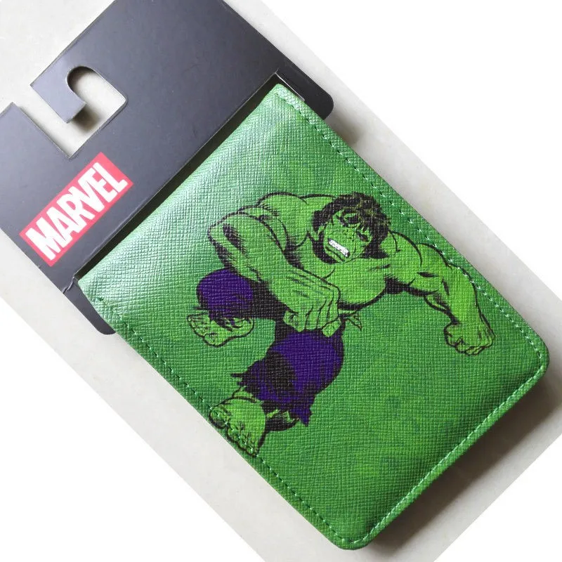 Marvel Comics Халк бумажник гигант зеленый человек из искусственной кожи доллар Цена Кошелек Carteira masculina мультфильм аниме Сумки для Для мужчин 4.5 дюймов