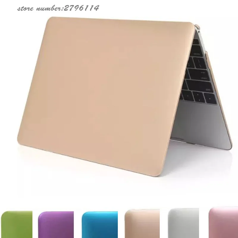 Жесткий Чехол для ноутбука Macbook pro 15 retina матовый металлический цветной чехол из