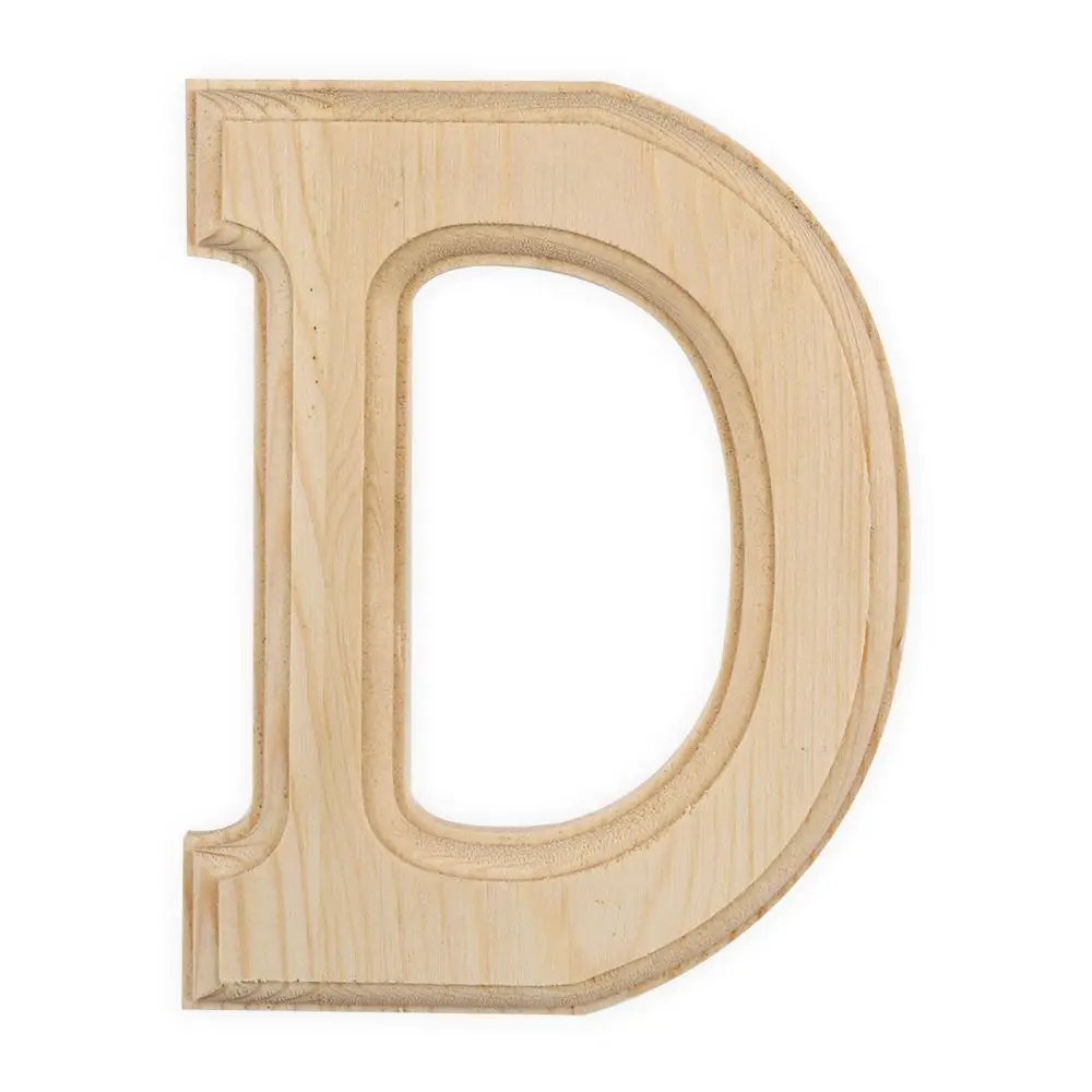 D Wholesale 15cm High Wood Wooden Letters A To Z Alphabet Birthday Gift Bridal Wedding Party Home Decorations Freestaning Letter - Цвет: D