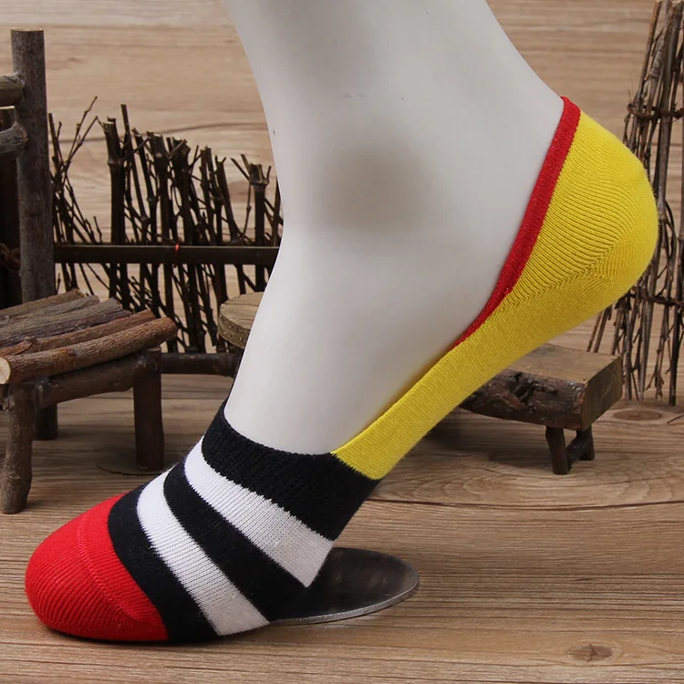 Носки невидимки мужские из бамбука повседневные лоферы Мокасины носки для