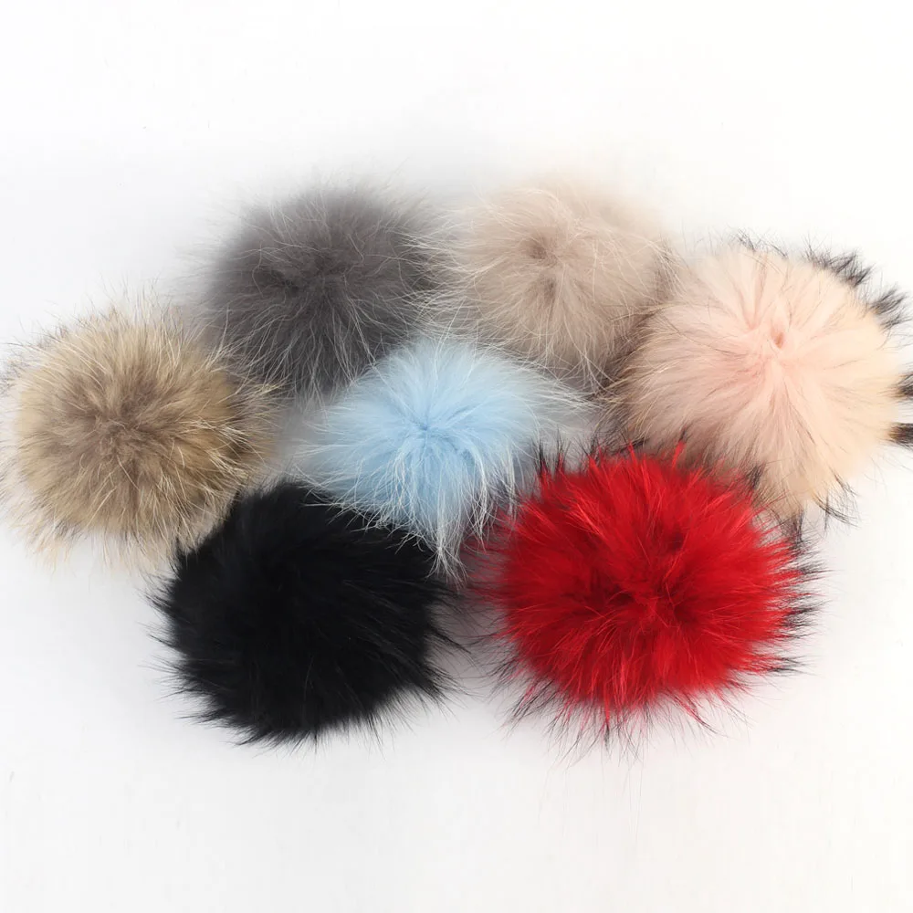 

Geebro Newborn Baby Girls Cotton Beanies Hats With Real Fur Raccoon Pompom For Boys Kids Warm Plain Cotton Skullies Beanie Hat