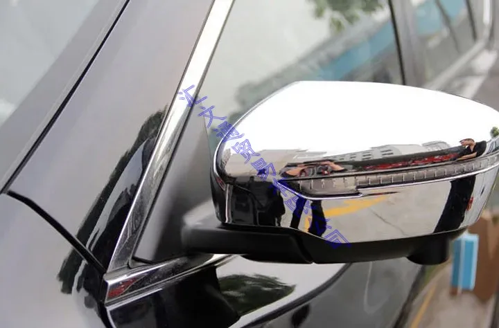 Для Nissan Qashqai ABS хром зеркало на дверь Крышка отделка крышка заднего вида накладка литьевая гарнитура